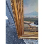 Огромна барокова картина Испания, масло на фазер, без забележка - 6857