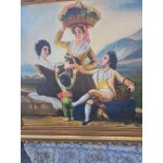 Огромна барокова картина Испания, масло на фазер, без забележка - 6857
