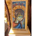 Картина масло върху фазер, подписана, страхотна рамка - 6736