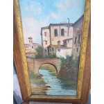 Много стара картина Испания, масло на платно - 6646