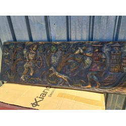 Голяма дърворезба Испания, ръчно оцветена, задруга на майсторите - 6578