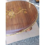 Малка дъбова холна маса Испания с декорация - 6595