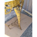 Малка конзола месинг със обработен мрамор Испания - 6599
