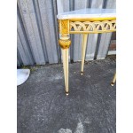 Венециански триъгълен комод с мрамор - 6605