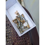 Месингови стари дръжки за врати или друго, с много приложения от Франция - 6500