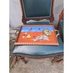Френски дъбов поднос с месингови дръжки - 6506