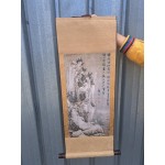 Tоп продукт, оригинална подписана картина свитък от плат и оризова хартия ,отличен като декорация - 6531