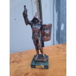 Рицар от бронз върху мрамор Италия - 6337