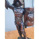 Рицар от бронз върху мрамор Италия - 6337