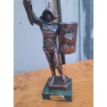 Рицар от бронз върху мрамор Италия - 6337