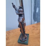 Рицар от бронз върху мрамор Италия - 6337