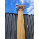 Топ, голяма римска колона Италия от смола, ръчно рисувана, от три части - 6346