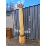 Топ, голяма римска колона Италия от смола, ръчно рисувана, от три части - 6346