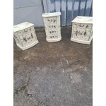 ТОП - три дъбови долни шкафа Китай, ръчно рисувани с нефритени фигури - 6289