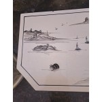 ТОП - три дъбови долни шкафа Китай, ръчно рисувани с нефритени фигури - 6289