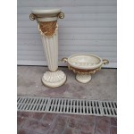 Порцеланова колона с кашпа Испания , Майолика, произведение на изкуството - 6056
