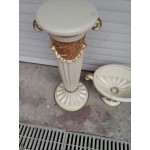 Порцеланова колона с кашпа Испания , Майолика, произведение на изкуството - 6056
