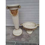 Порцеланова колона с кашпа Испания , Майолика, произведение на изкуството - 6056