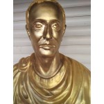 Находка, голям бюст на император Цезар от керамира, топ изпълнение от Италия - 6007