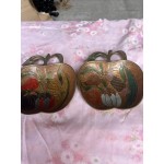 Месингови рисувани купички за ядки - 5841