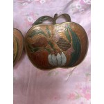 Месингови рисувани купички за ядки - 5841