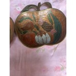 Месингови рисувани купички за ядки - 5841