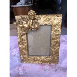 Релефна рамка барок от технически камък, боя златен варак - 5842