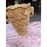 Ваза от алабастър Индия, много релефна и без забележки - 5844