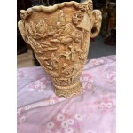 Ваза от алабастър Индия, много релефна и без забележки - 5844