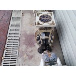 Порцеланови слонове Индия, ръчно оцветени и декорирани от всички страни - 5806