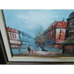 Топ, сет средни картини масло на фазер Франция, художник Бамзи - 5695