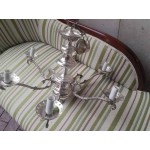 Посребрен полилеи шестица Франция , без забележки, работещ - 5743