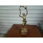 Фигура от месинг върху мрамор Испания, без забележки - 5765