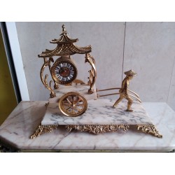 Огромен каминен месингов часовник Kитай, всички декорации налични - 5773