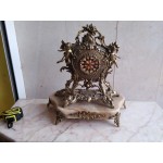 Находка, огромен каминен месинг и мрамор Франция, всичко налично - 5774