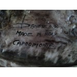 Огромна барокова колесница ръчно рисуван порцелан с подпис и печат Капо ди Монте - 5596