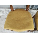 Двойка отлични дъбови столове Франция, здрава тапицерия - 5451