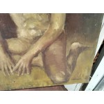 Търси се - 100 годишна френсла картина масло на платно от известен френски автор - 5461