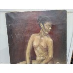 Търси се - 100 годишна френсла картина масло на платно от известен френски автор - 5461
