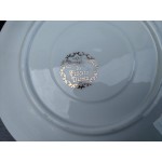 Комплект 8 броя барокови чаши кафе с чинии от Дижон Франция, костен порцелан и позлата - 5468