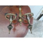 Двойка месингови аплици Франция, работещи - 5439