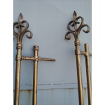 Двойни метални корнизи Италия , боя златен варак - 5289