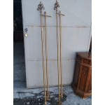 Двойни метални корнизи Италия , боя златен варак - 5289