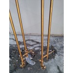 Двойни метални корнизи Италия , боя златен варак - 5289