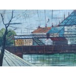 Средна картина масло на платно Испания, подписана - 5179