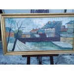 Средна картина масло на платно Испания, подписана - 5179