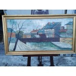 Средна картина масло на платно Испания, подписана - 5179