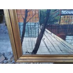 Средна картина масло на платно Испания, подписана - 5179