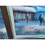 Средна картина масло на фазер Франция, художничка Бъфет, Париж - 5181
