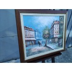 Средна картина масло на фазер Франция, художничка Бъфет, Париж - 5181